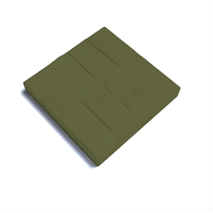 Квадратная тротуарная плитка 400х400х50 паркет Зеленый